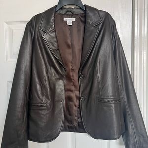 Liz Claiborne Black Leather Jacket